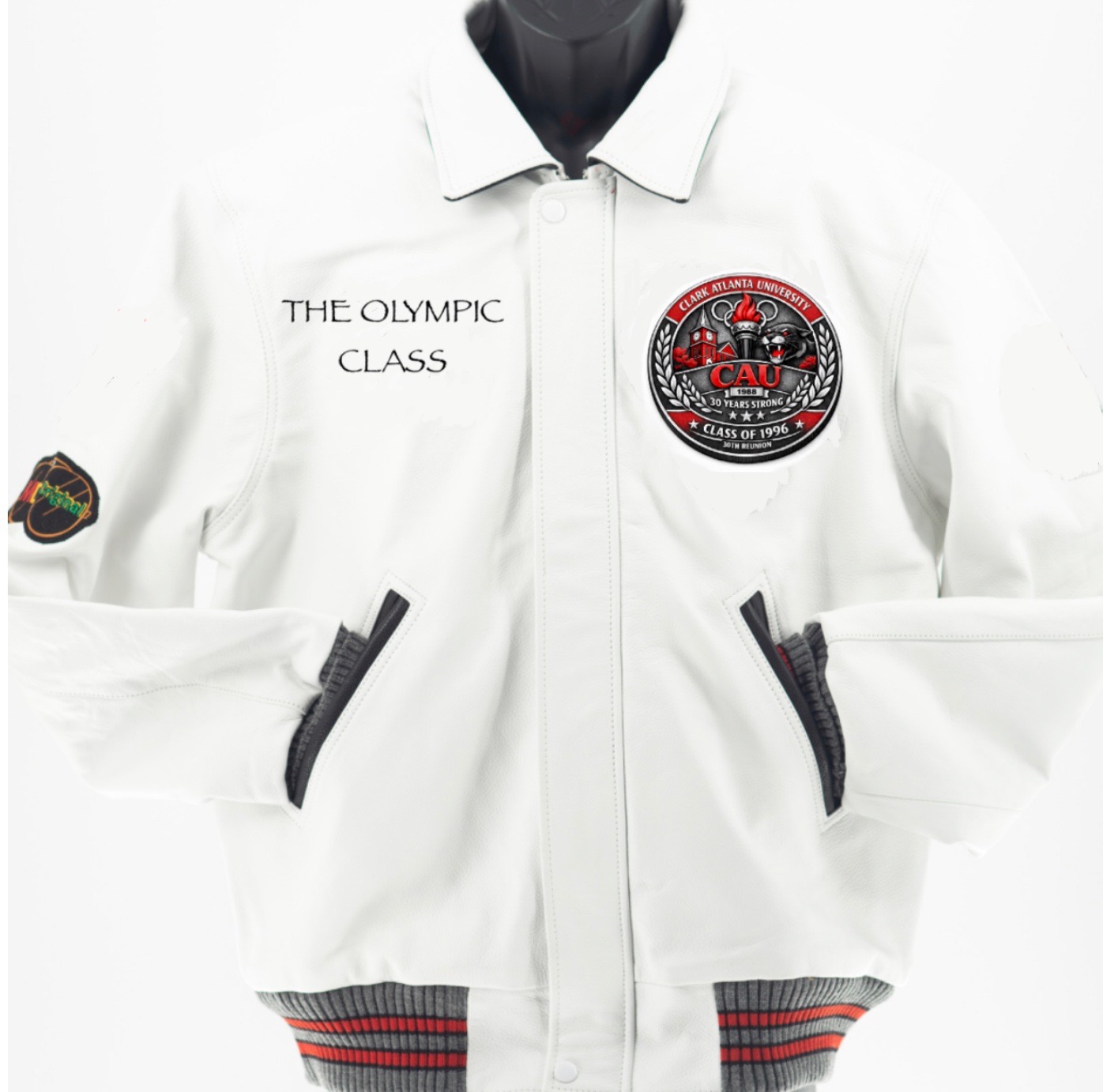 MDJORIGINAL ALL WHITE PREMIUM LEATHER OLYMPIC CLASS 96 - LIMITED EDITION LETTERMAN