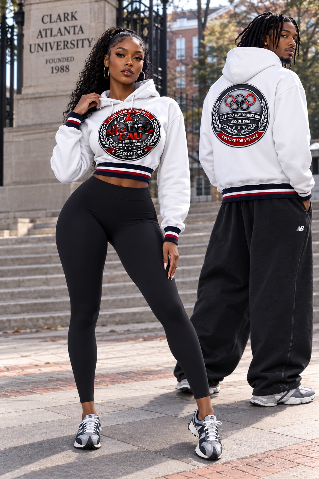 CAU 96 Class Oversized White Hoodie
